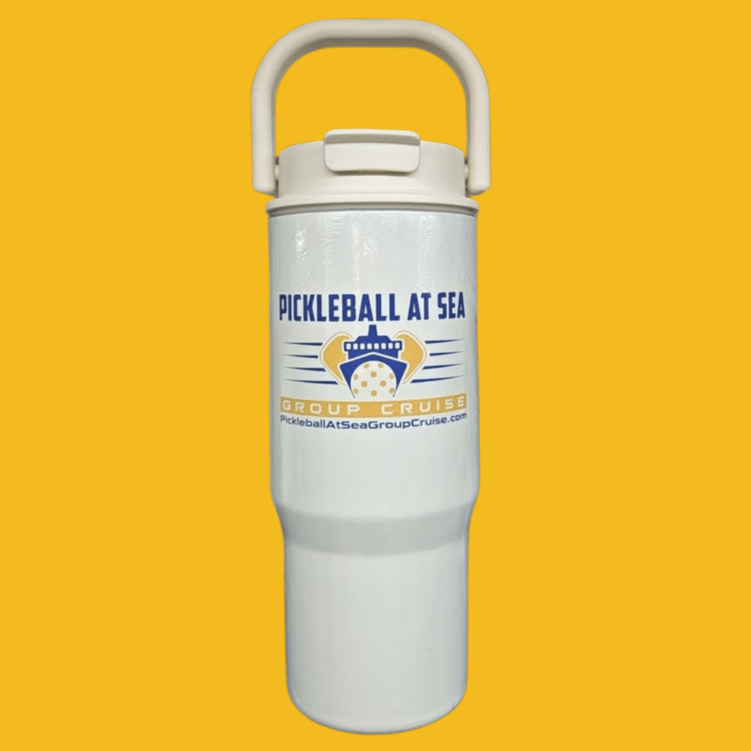 25oz insulated metal water bottle from Pickleball At Sea Group Cruise