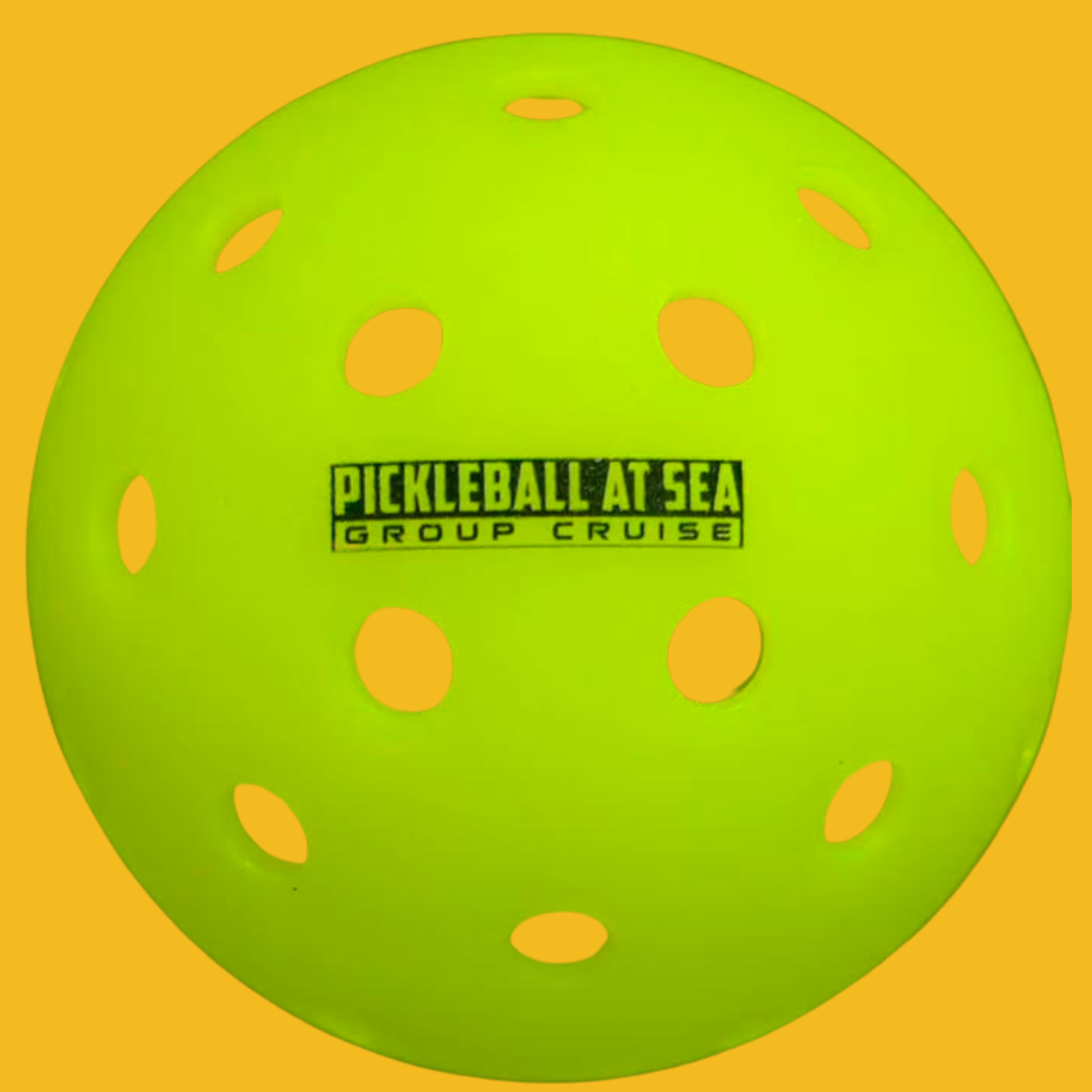 Eight Outdoor Pickleballs