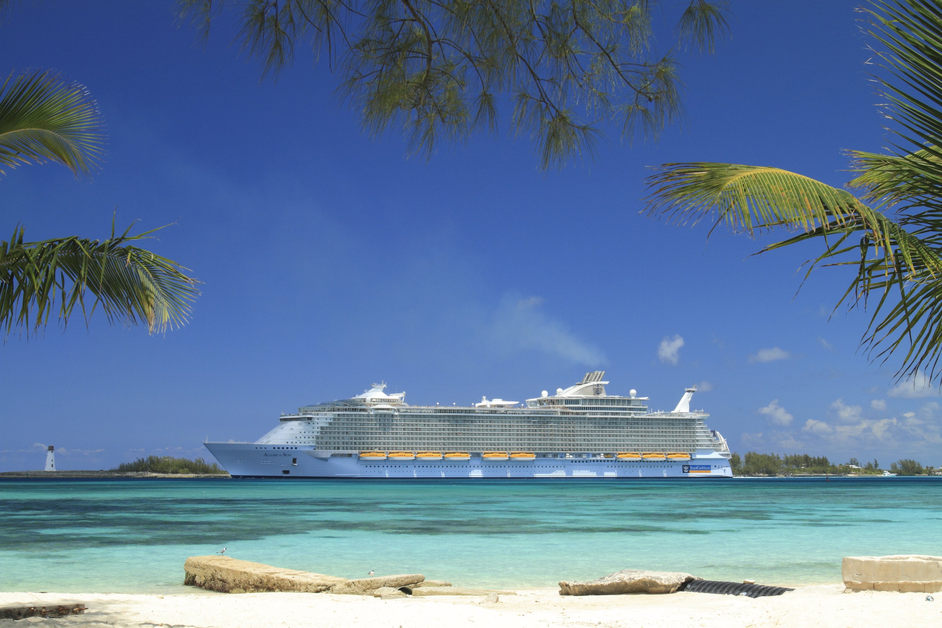 Royal Caribbean Allure of the Seas in Nassau, Bahamas on a Pickleball cruise vacation